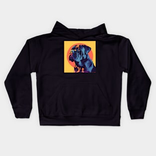 Mastiff in 80's Kids Hoodie